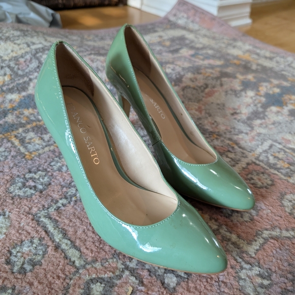 Franco Sarto Green Patent Leather Heels 6.5 - Picture 3 of 7